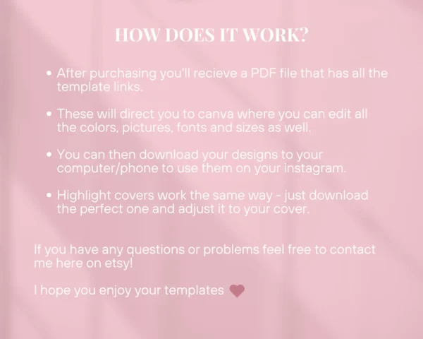 120 Pink Instagram Templates | Pink Social Media Templates| Canva Beauty Templates| Girly Instagram Post Templates | Engagement templates - Image 3