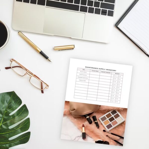 beautician Service Bundle Forms, Makeup Artist Planner, Make-Up Business Organizer, MUA Finance and Management Printable Planner, Editable - Image 5